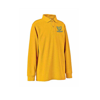 Long Sleeve Polo Shirt - Gold